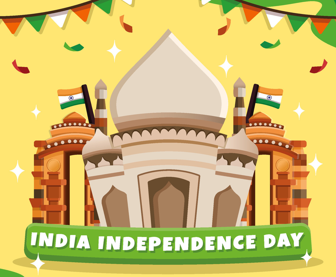 Celebrate India Independence Day Concept