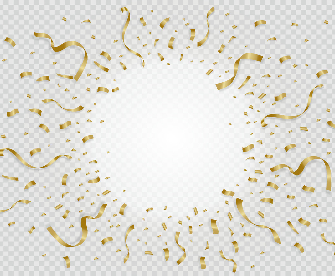 Golden Confetti Background