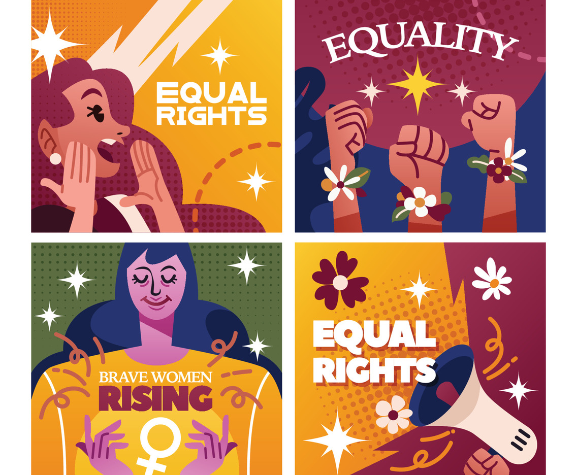 Woman's Equality Day Social Media Template Design