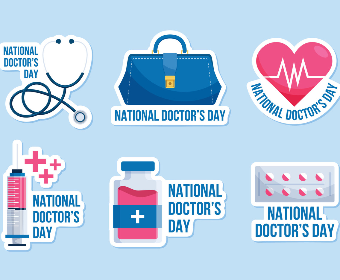 National Doctor's Day Sticker Set