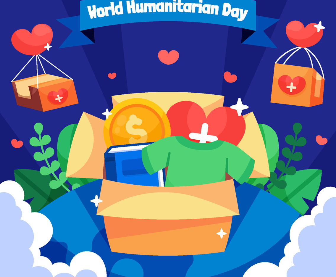 Celebrate World Humanitarian Day Concept