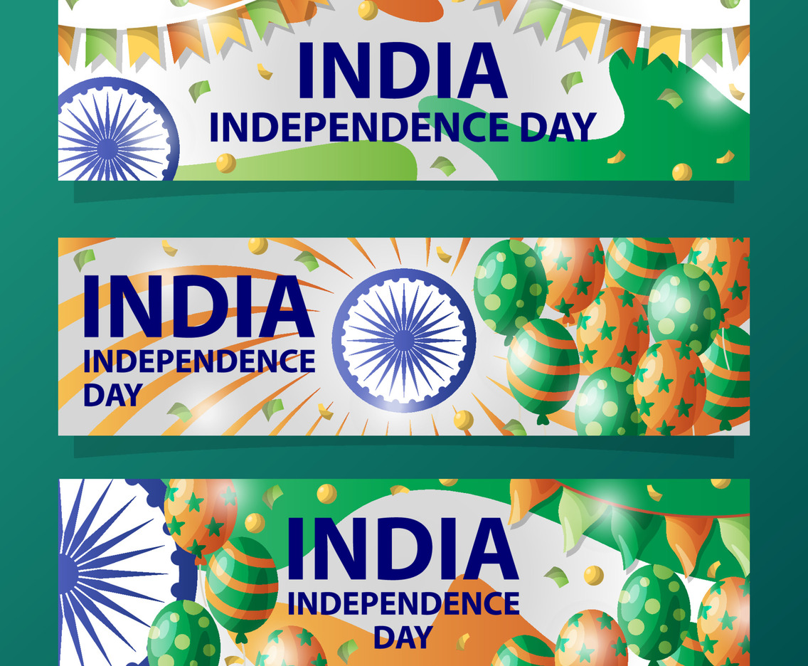 India Independence Day Banner Collection
