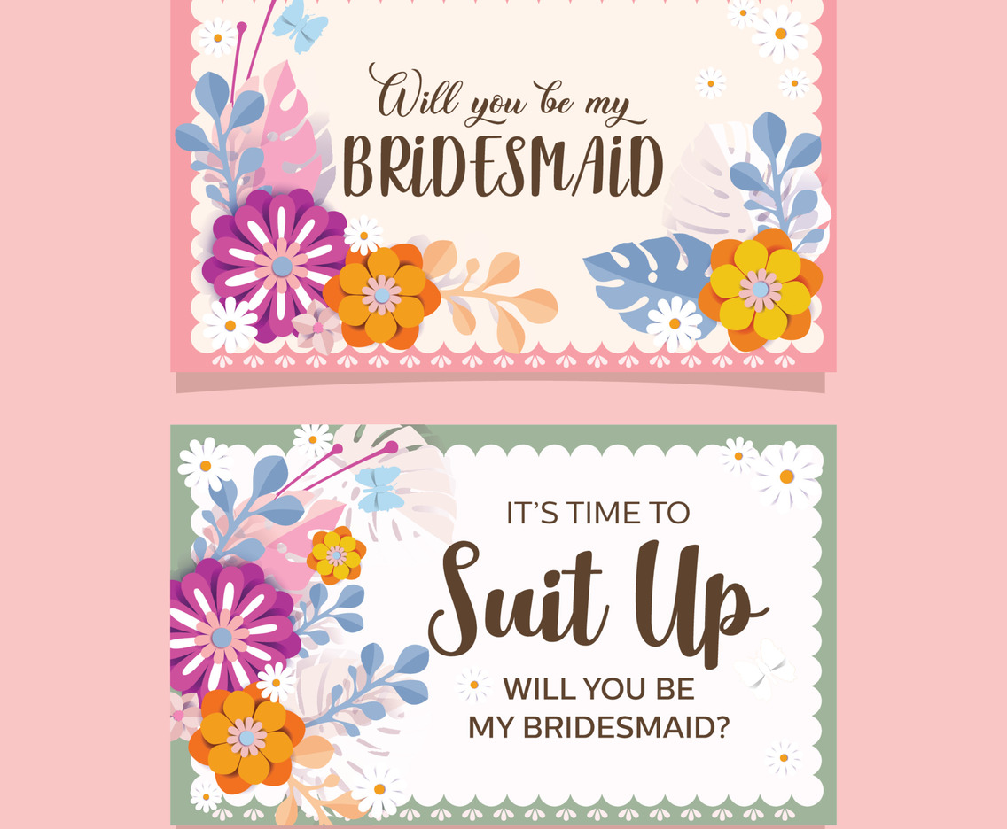 Be My Bridesmaid Invitation Template