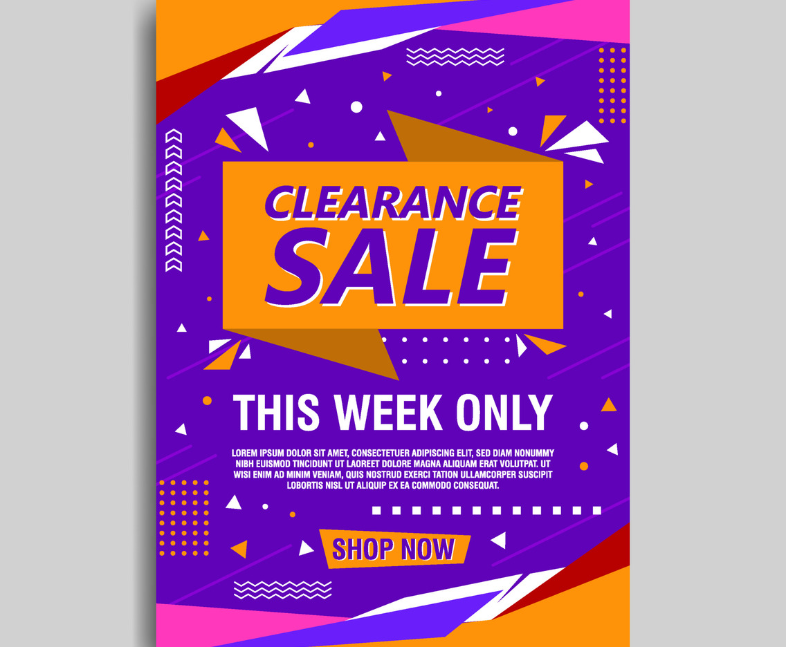 Clearance Sale Poster
