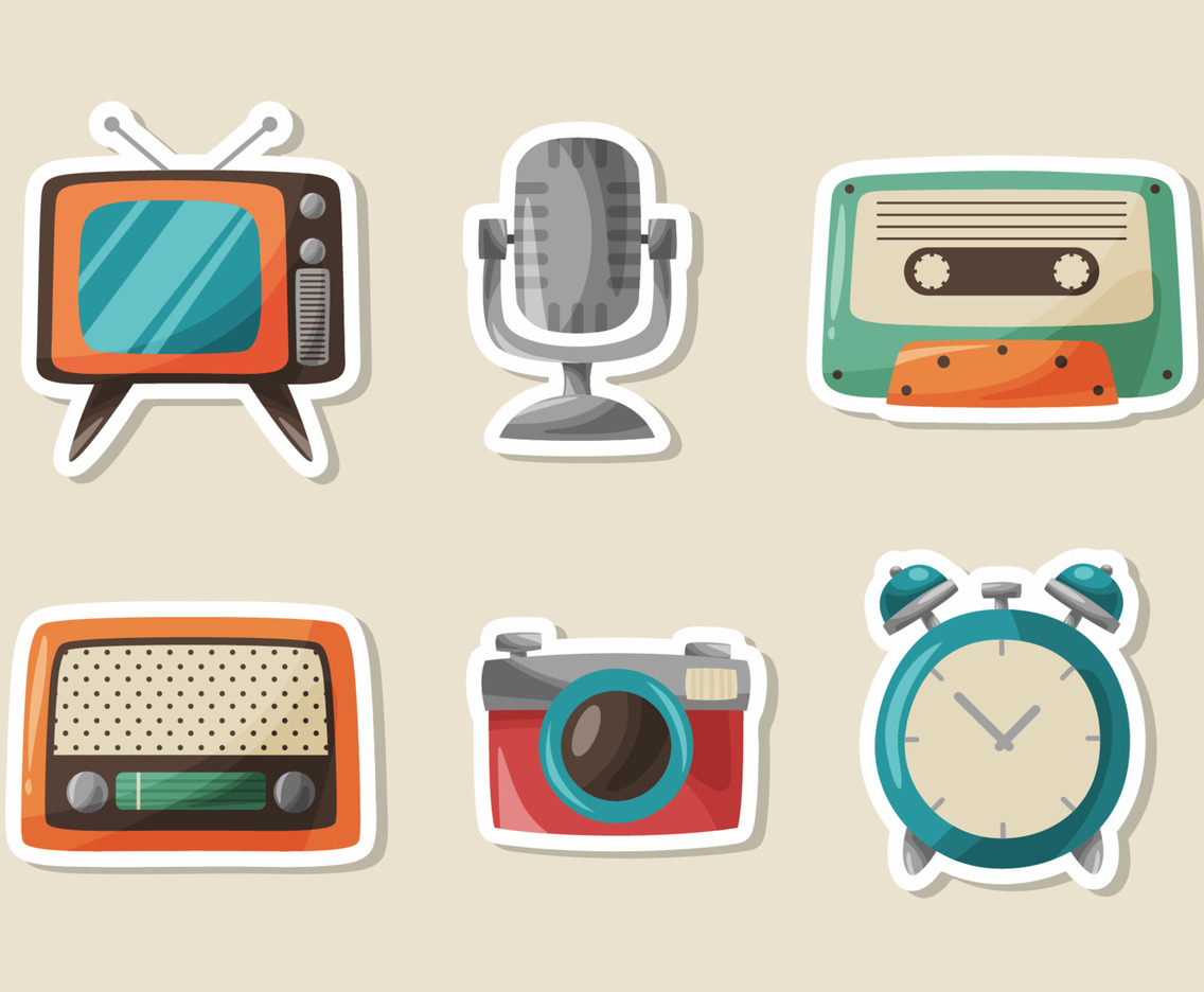 Vintage Stuff Hand Drawn Sticker Pack