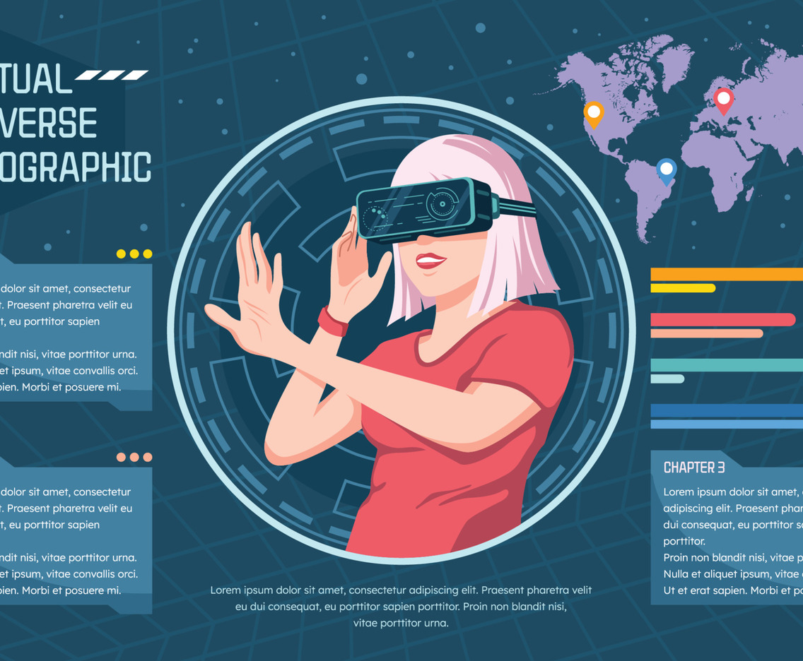 Virtual Universe Infographic Template