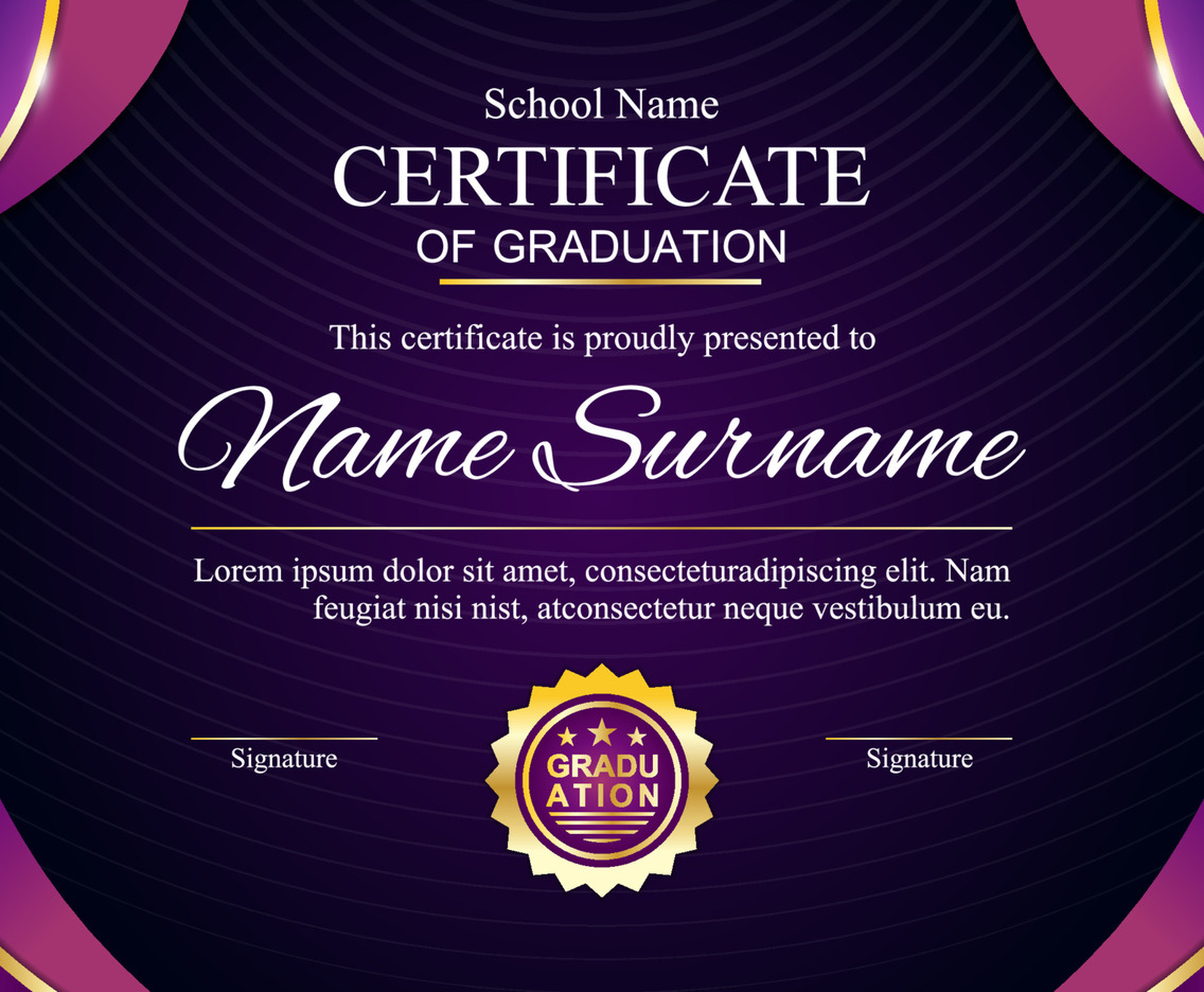 Certificate Template For School Or University