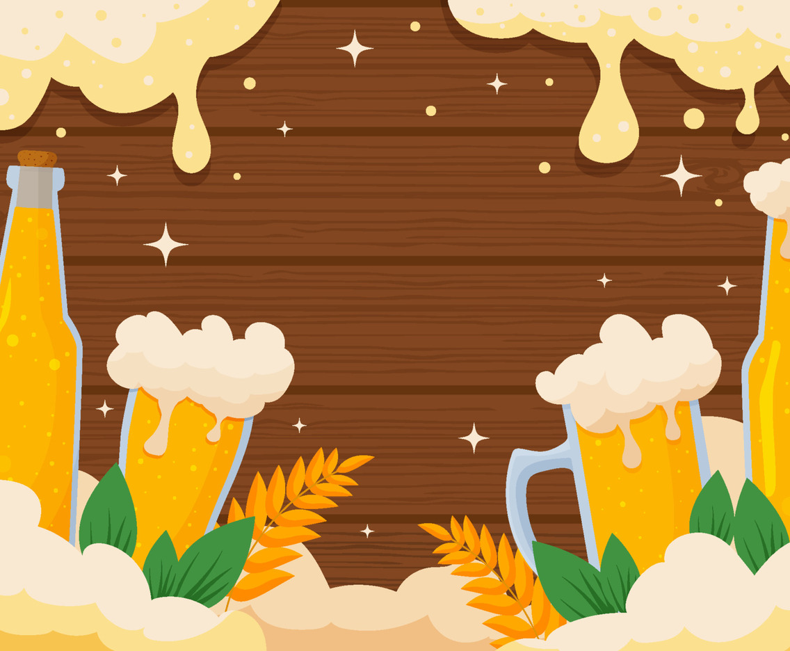 Beer Day Wood Background