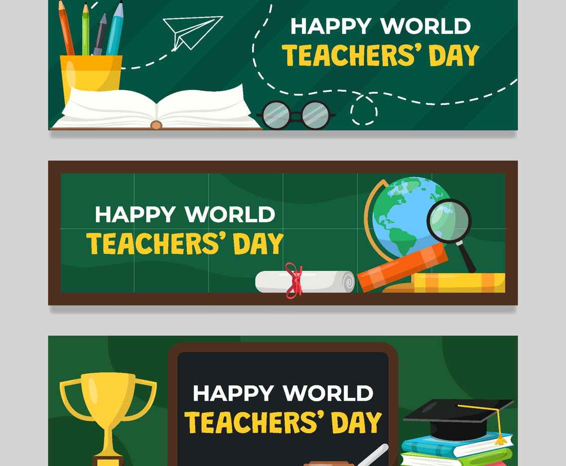 World Teachers' Day Banner Set