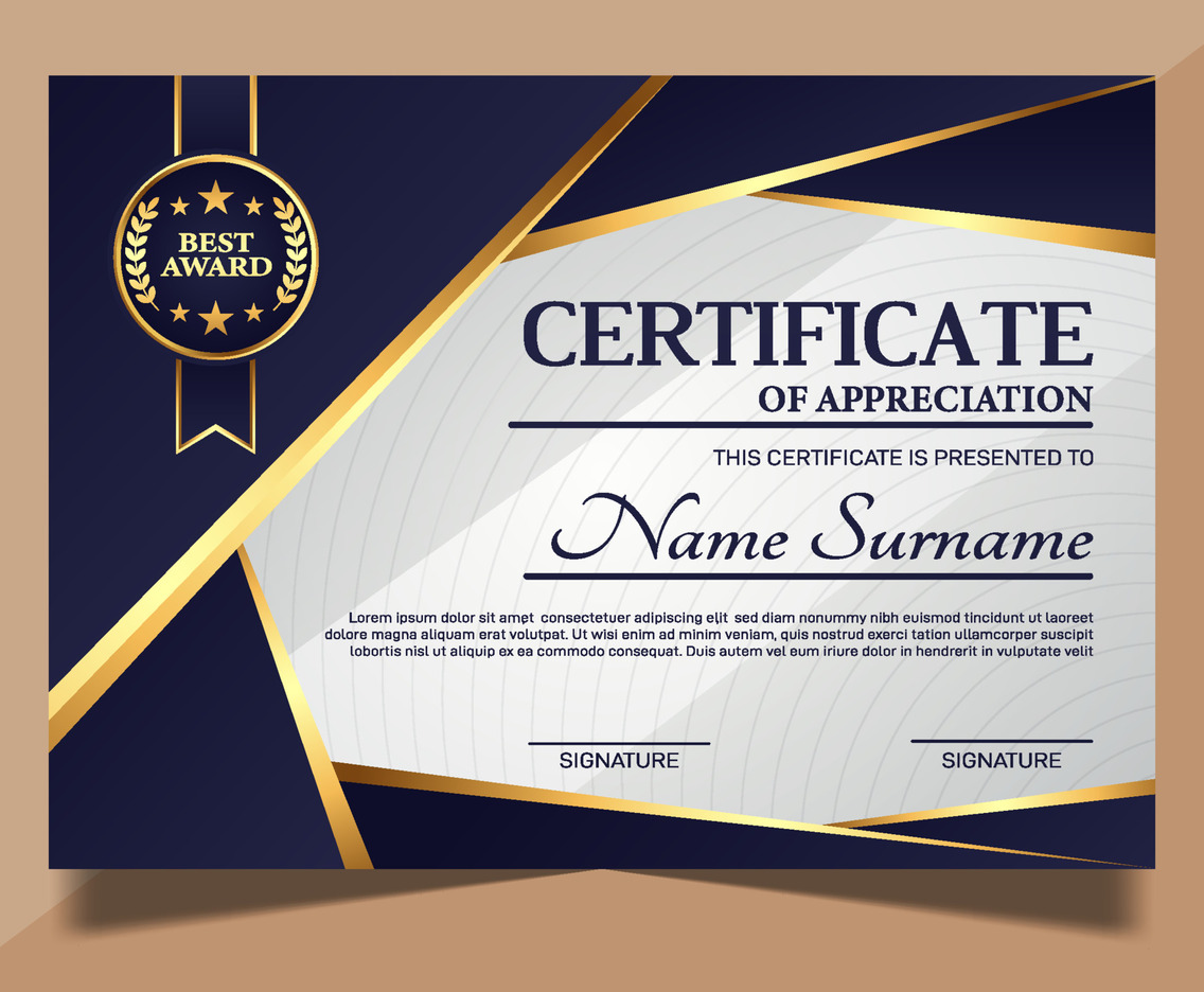 Certificate of Appreciation Template