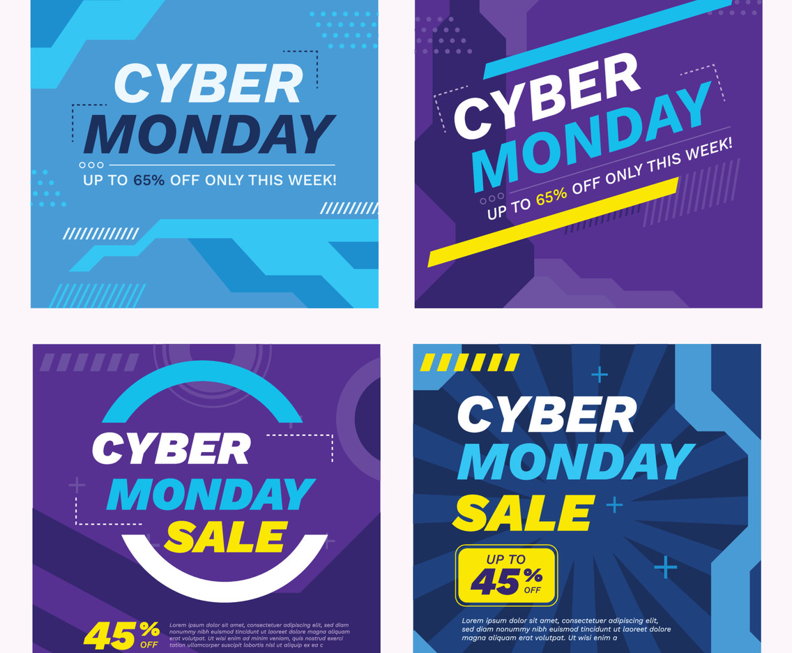 Cyber Monday Sale Social Media Template