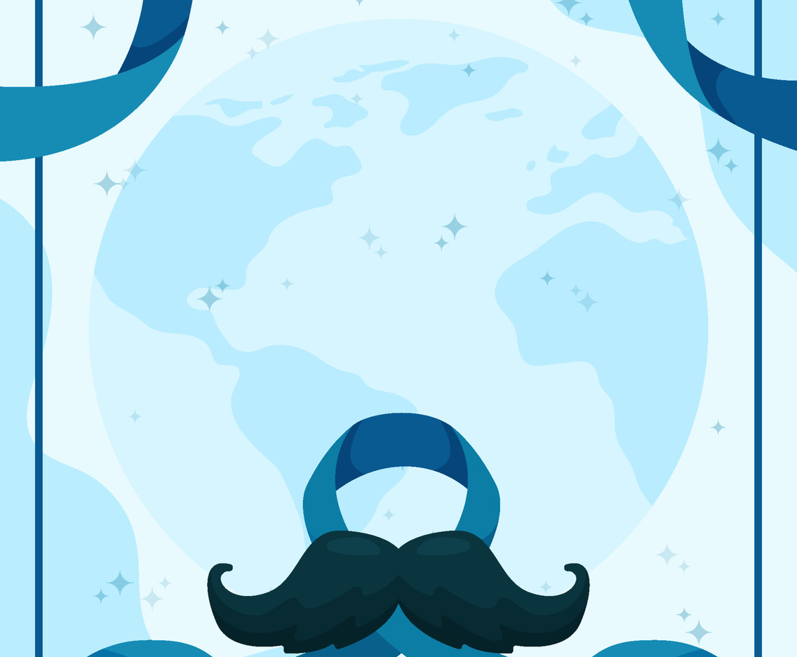 Movember Awareness Background Concept
