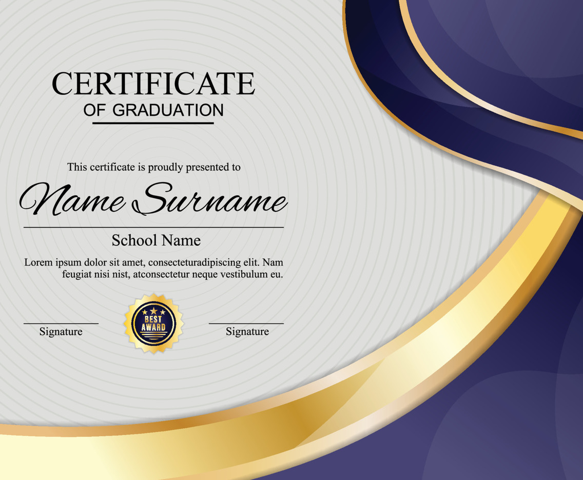 Graduation Certificate Template Background