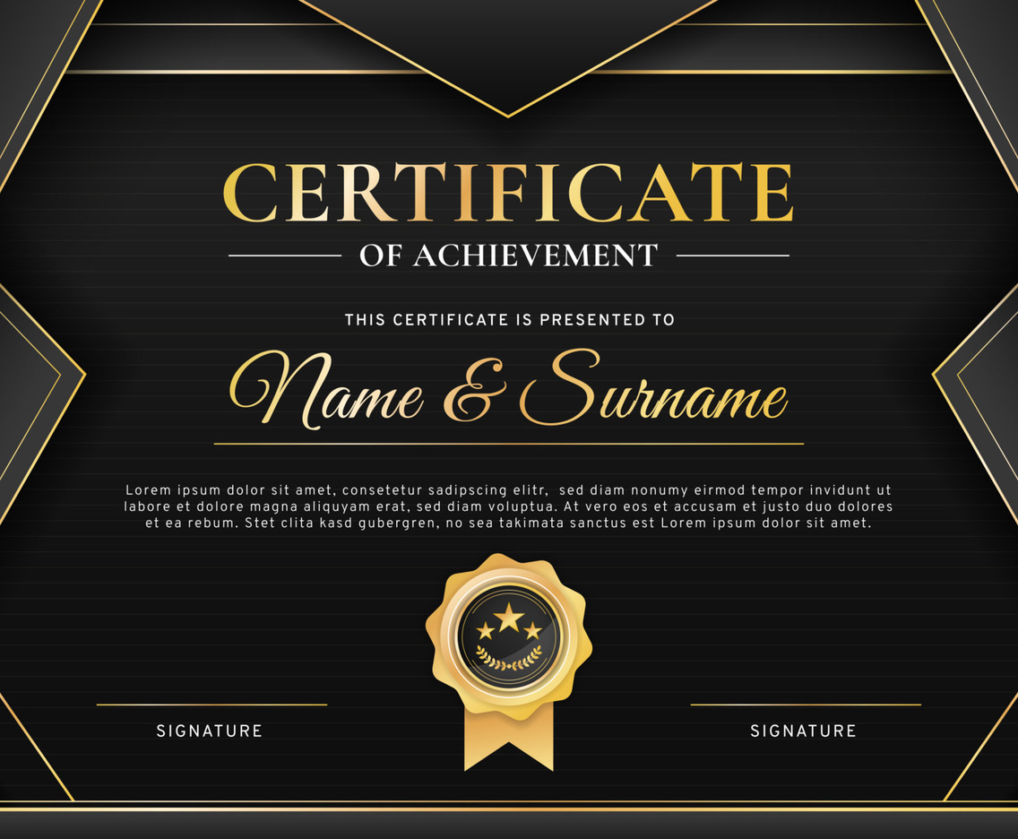 Certificate Graduation Template