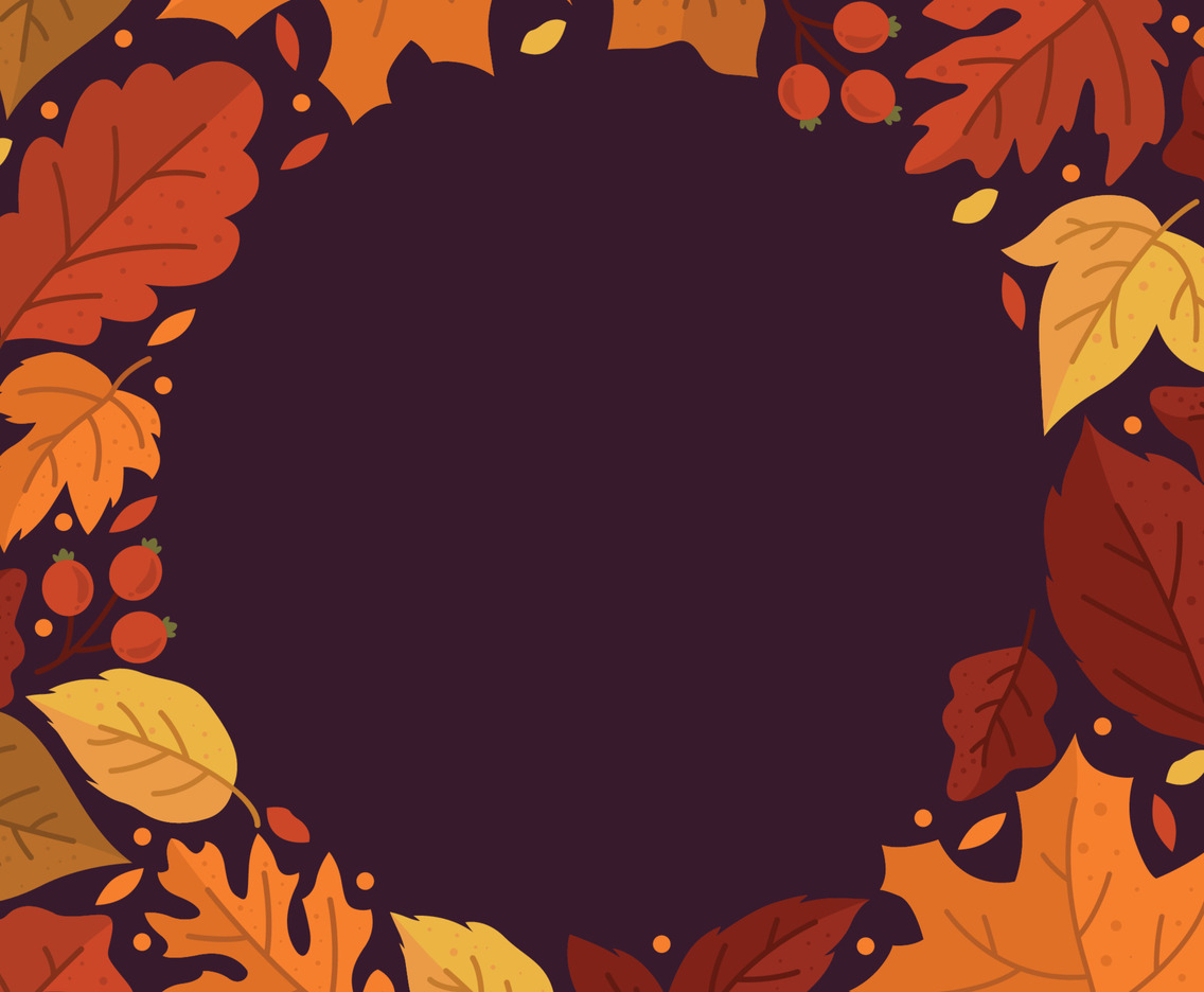 Fall Floral Nature Background