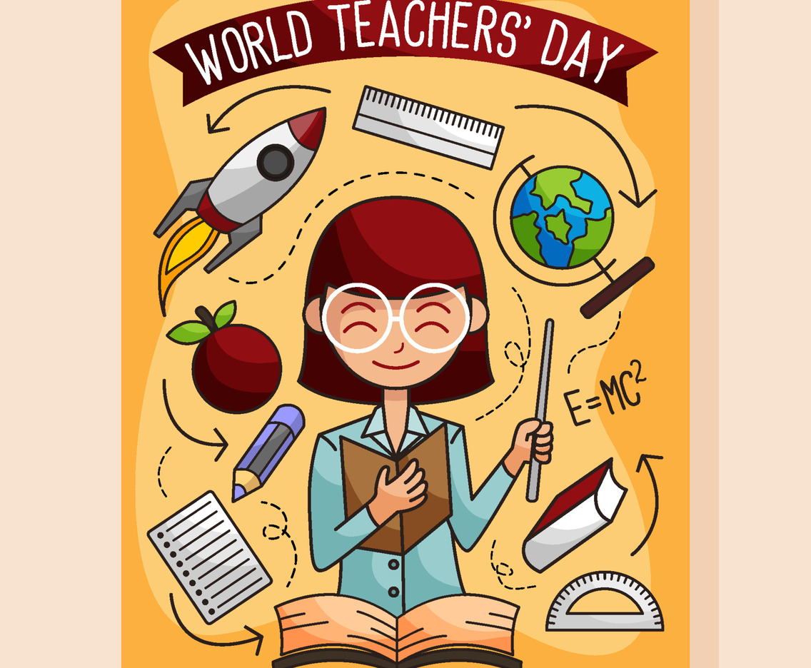 World Teacher Day Concept