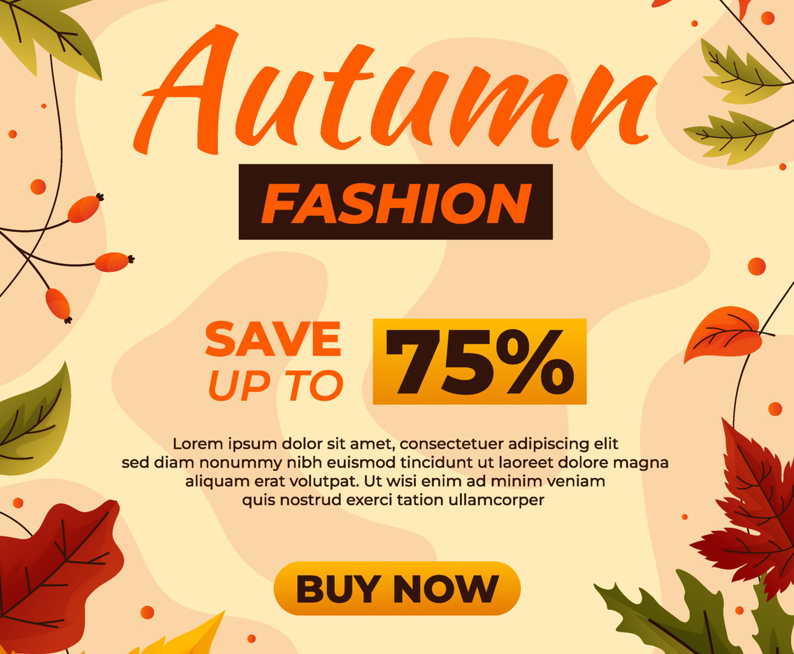 Autumn Fashion Poster Template
