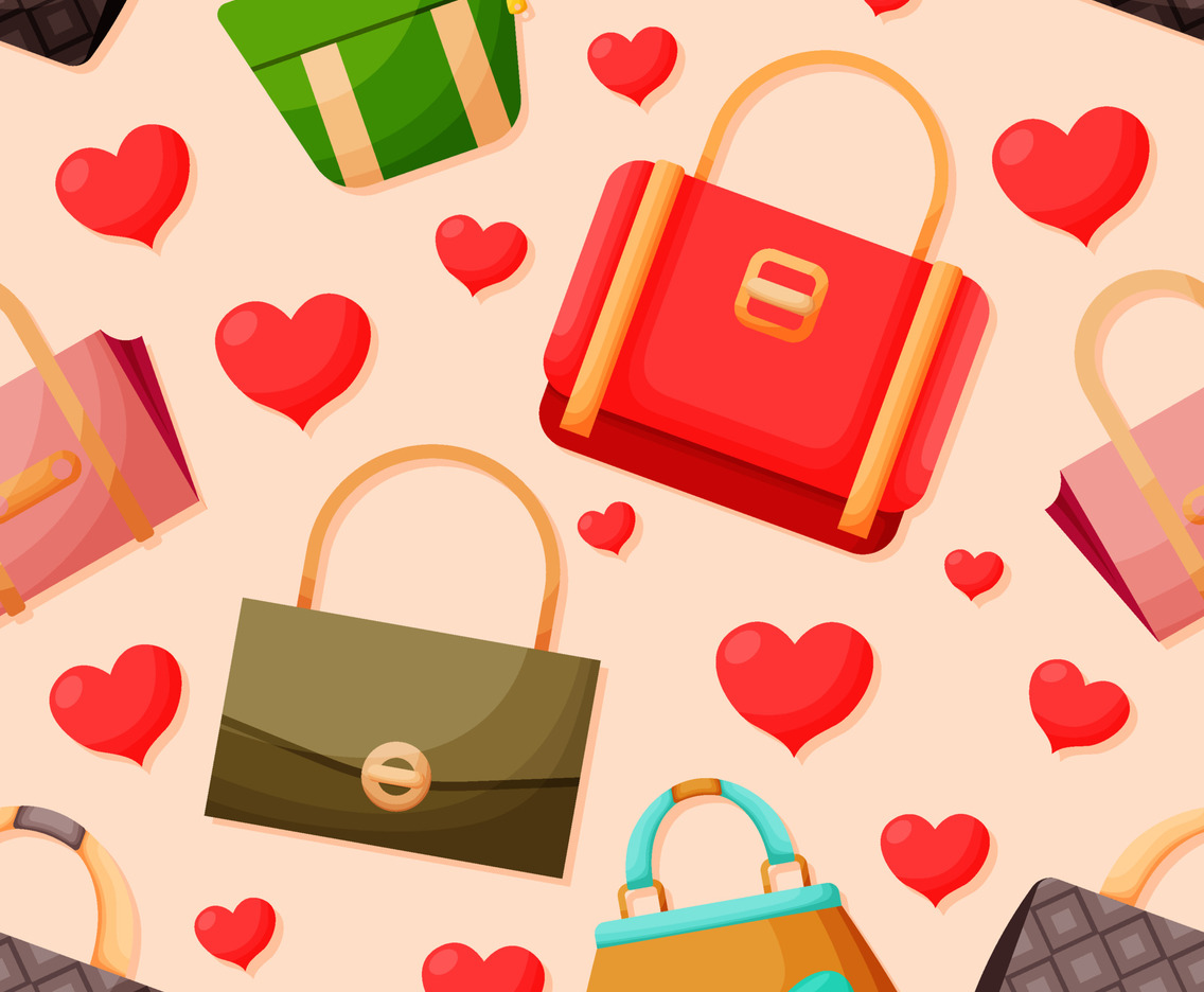 Fashion Bags Seamless Background