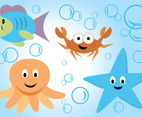 Sea Life Vector Cartoons