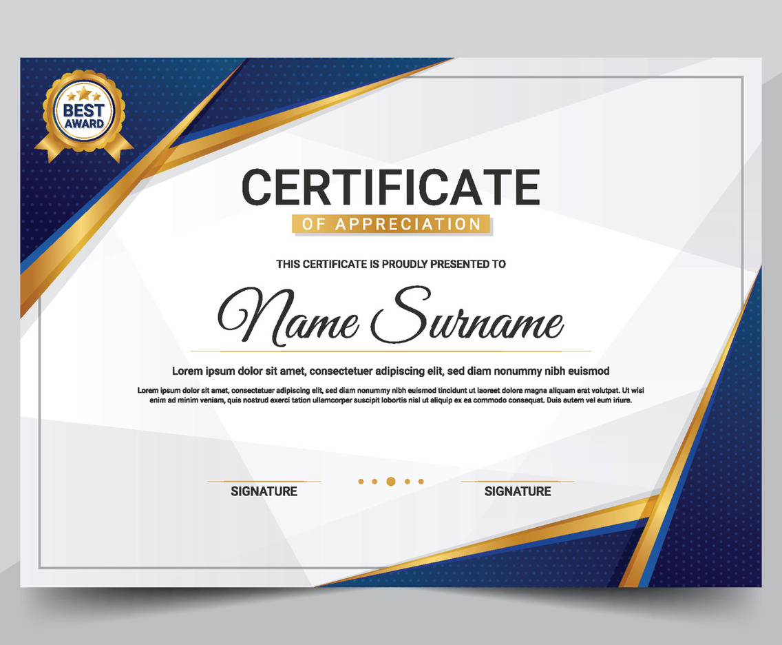 Business Certificate of Appreciation Template