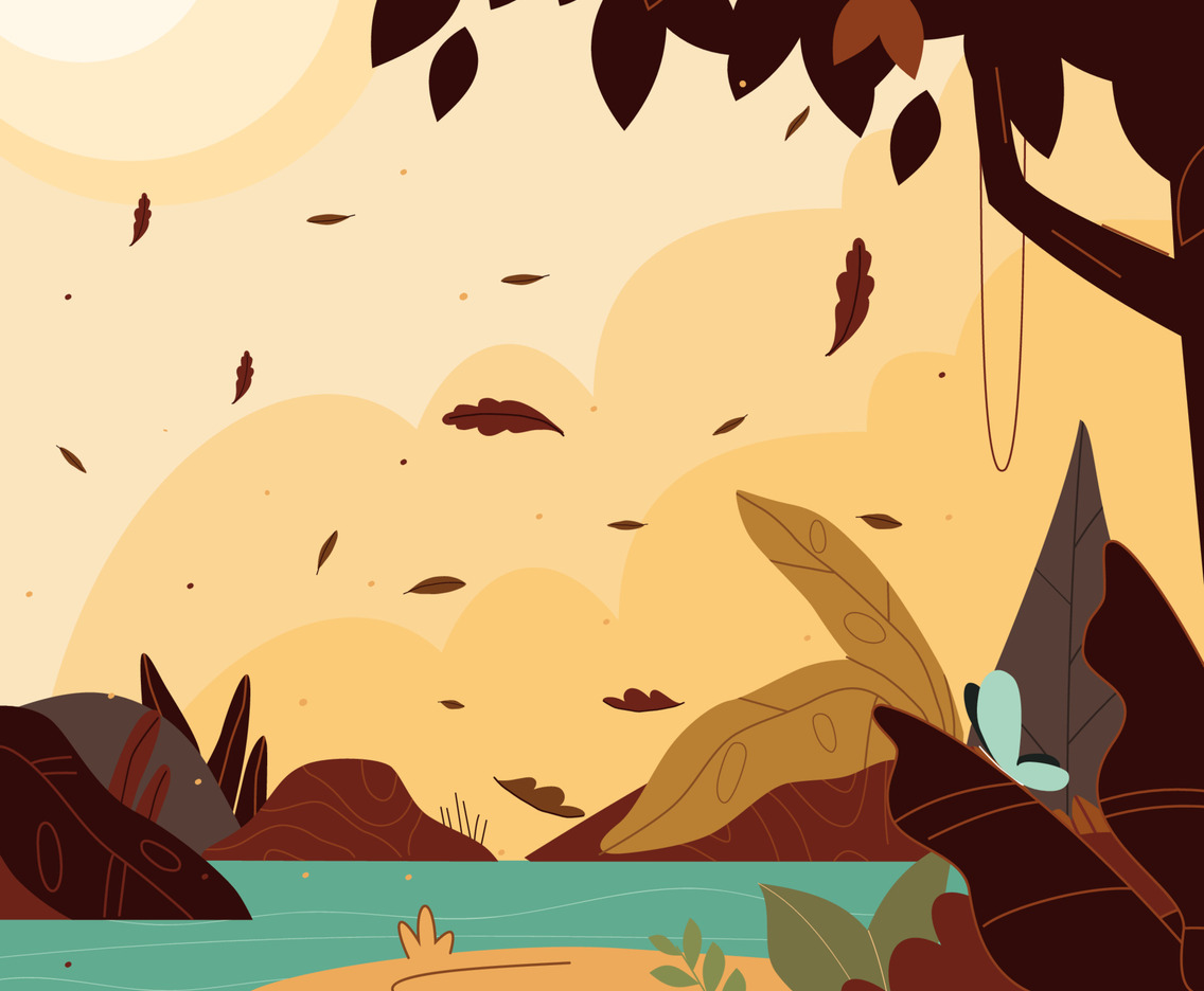Nature Jungle Fallen Floral Concept