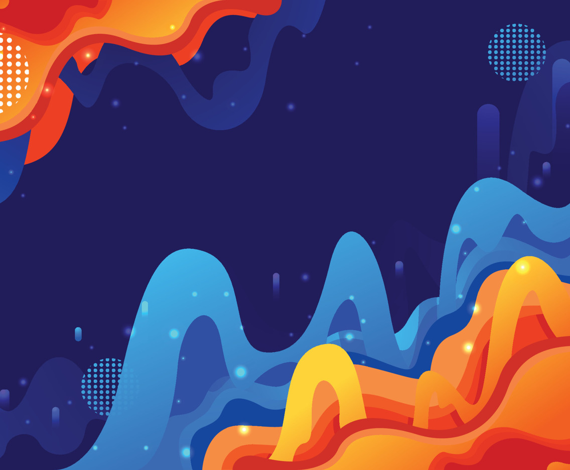 Blue Orange Background Tamplate