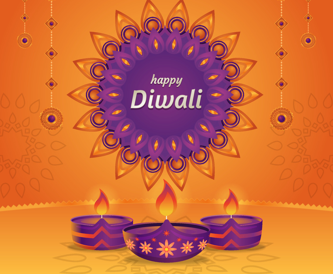Diwali Yellow Gold Background