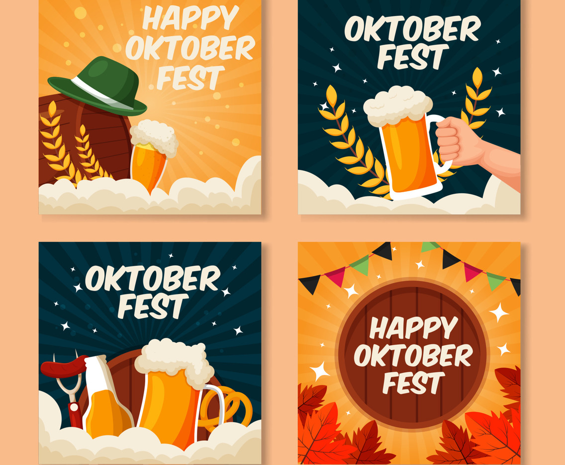 Oktoberfest Social Media Post Template