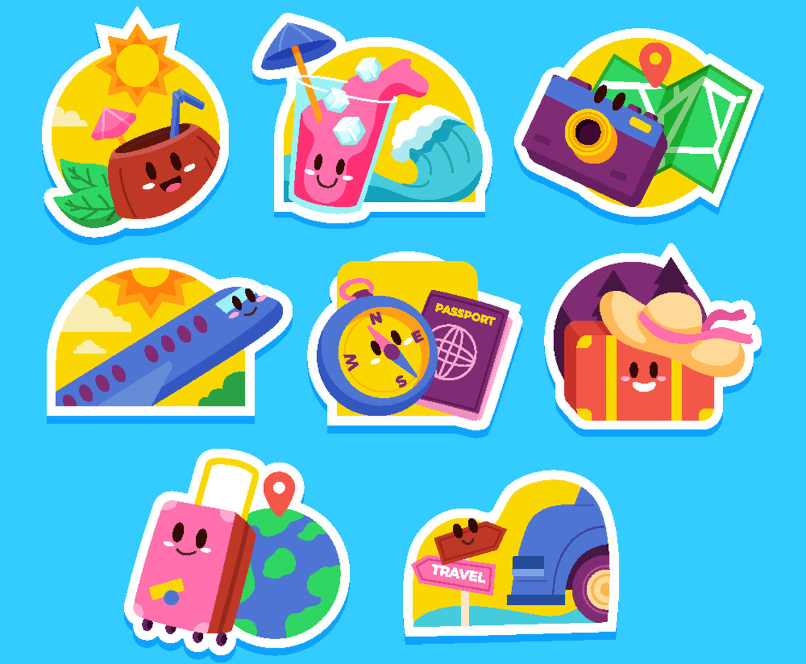 Cute Colorful Summer Sticker
