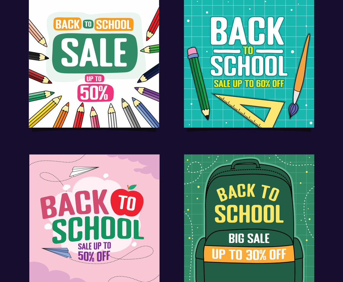Back to School Sale Social Media Post
