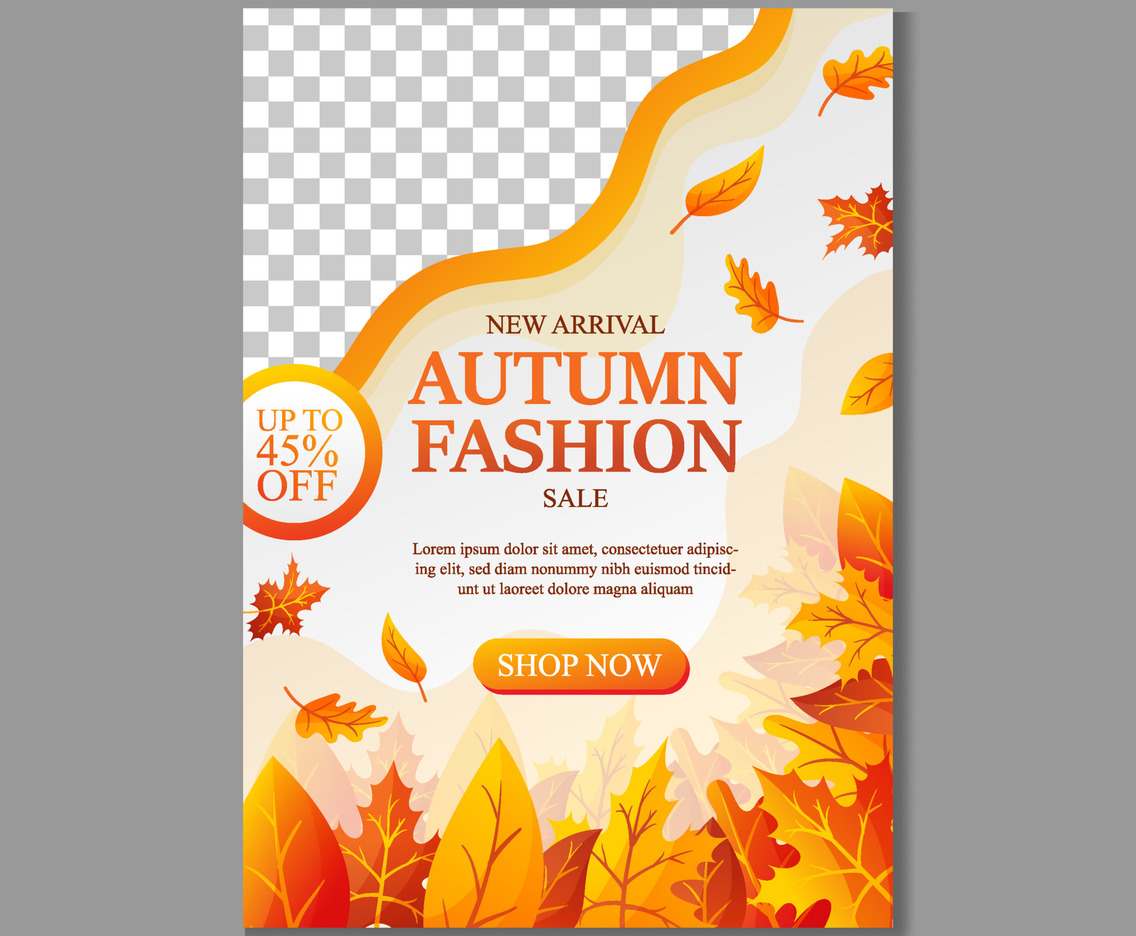 Autumn Fashion Sale Poster Template
