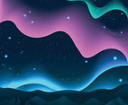 Beautiful Aurora Background Template