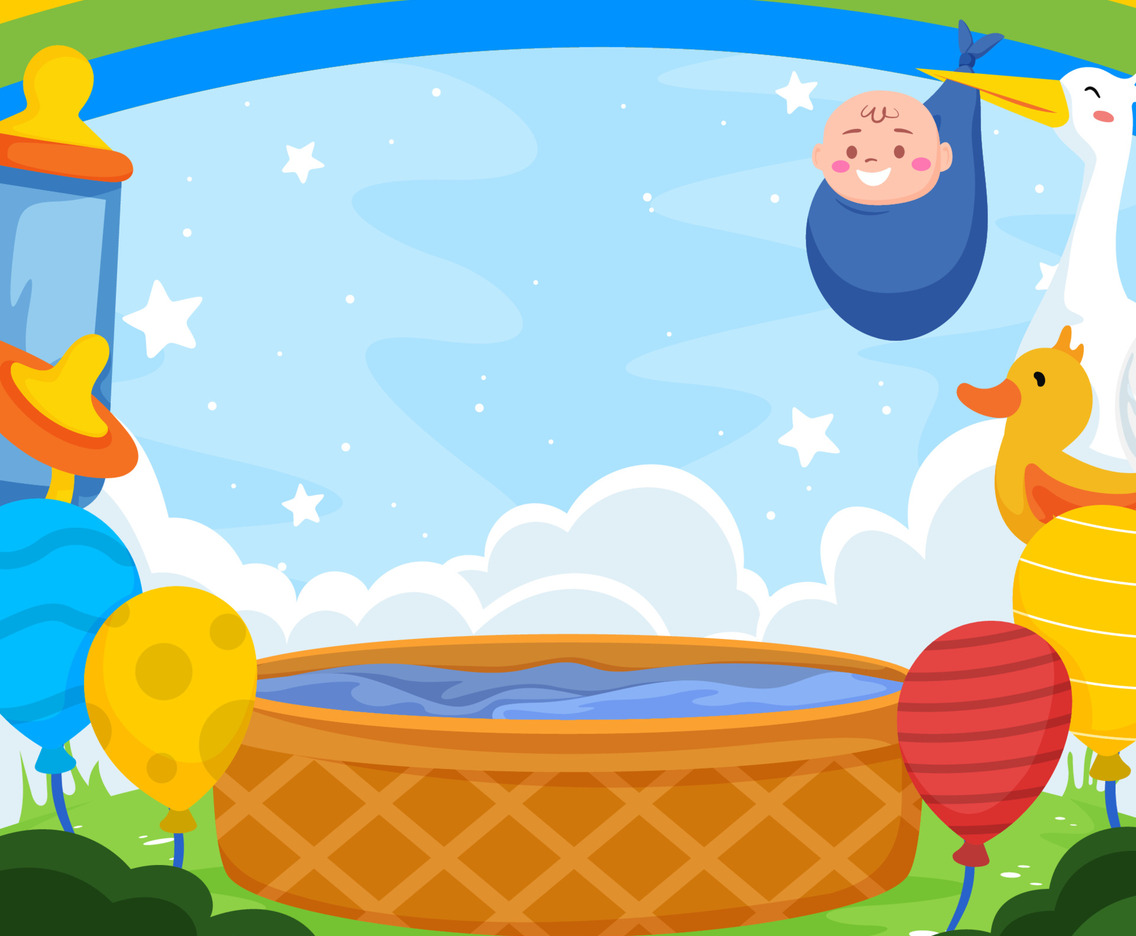 Happy Bornday Kids Cute Background