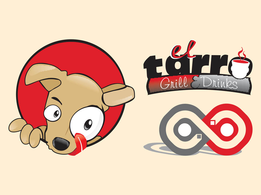 Restaurant Logo With Dog