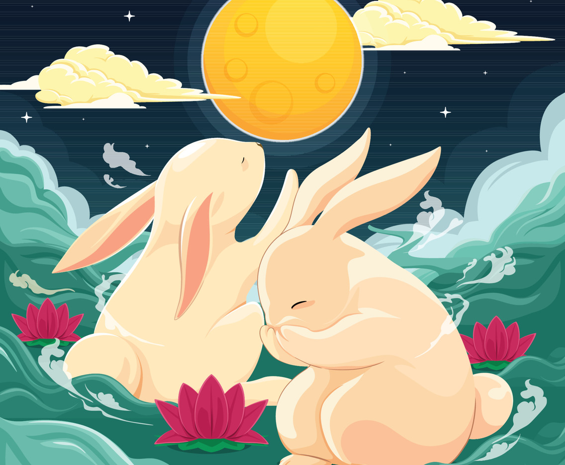 Bunnies and Moon Concept Design