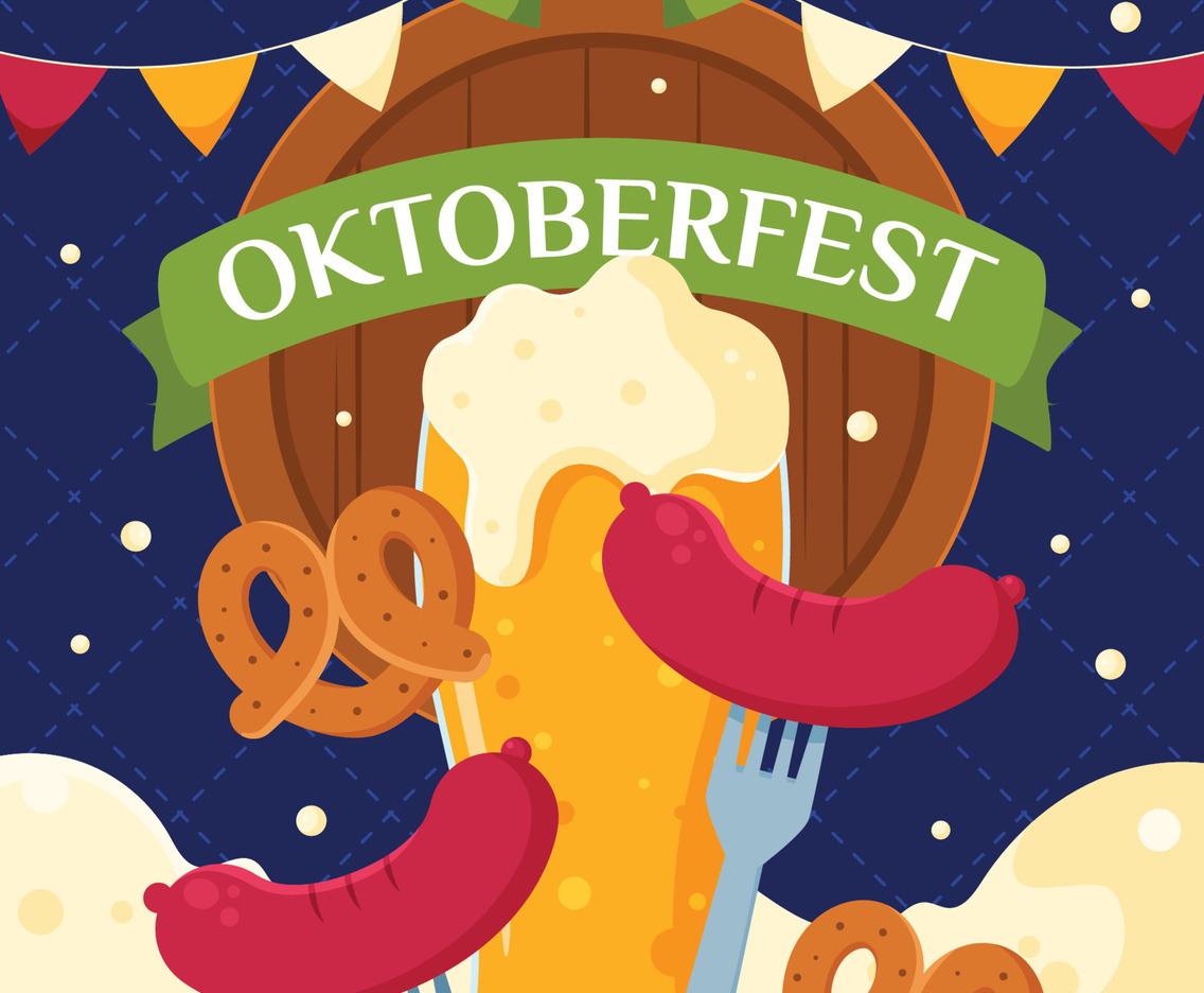 Flat Oktoberfest Illustration