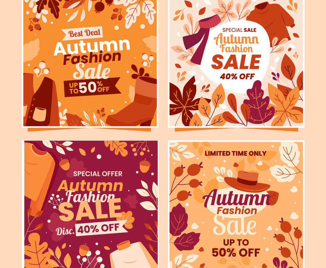 Autumn Fashion Sale Social Media