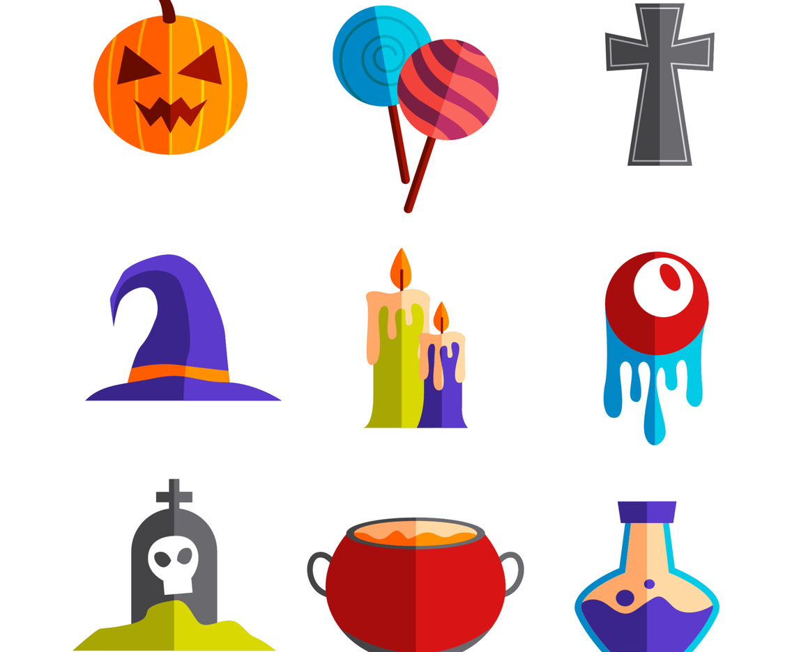 Halloween Party Icons Set