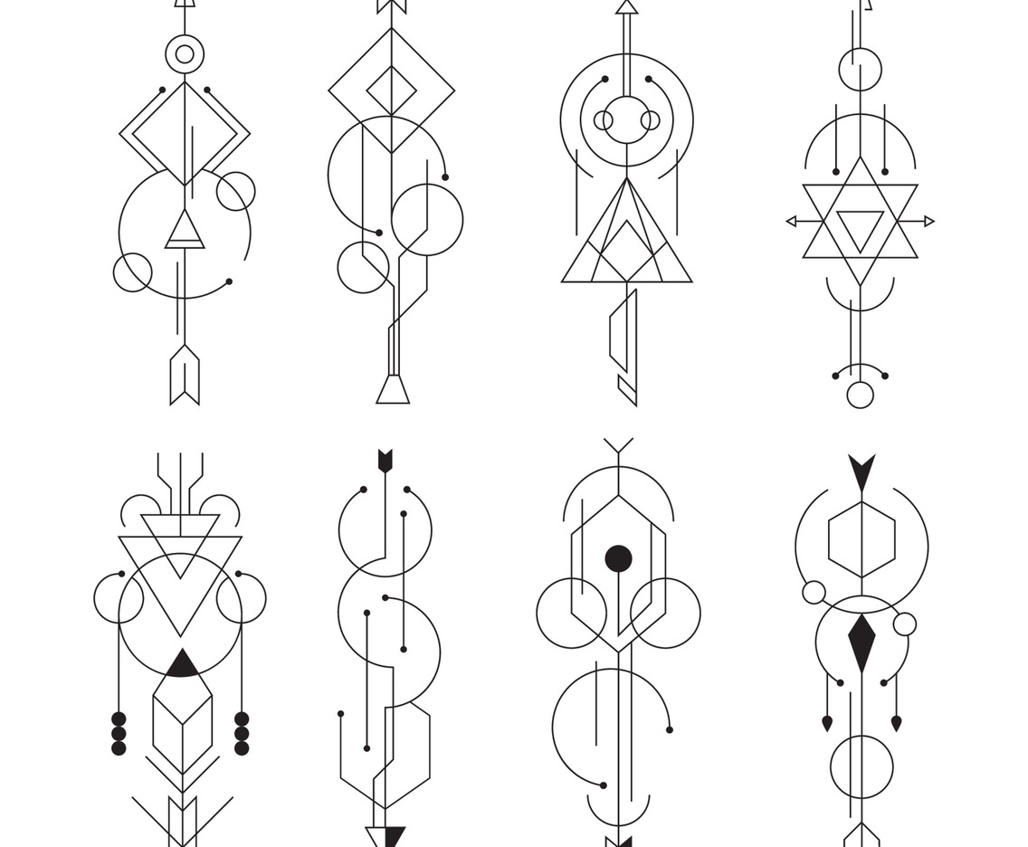 Geometric Minimalist Tattoo