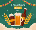 Flat Design International Beer Day