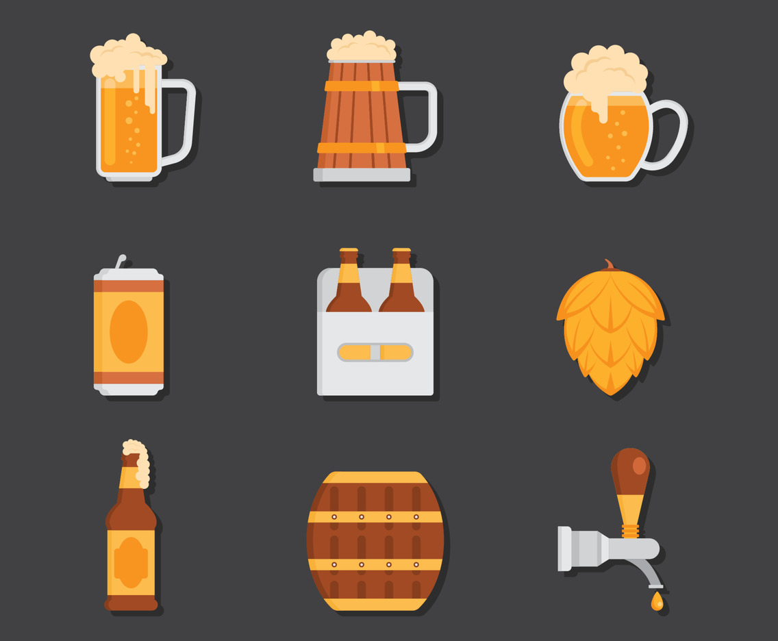 Set Of Beer Icons