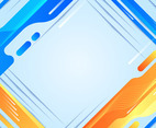Modern Luxury Blue Orange Background