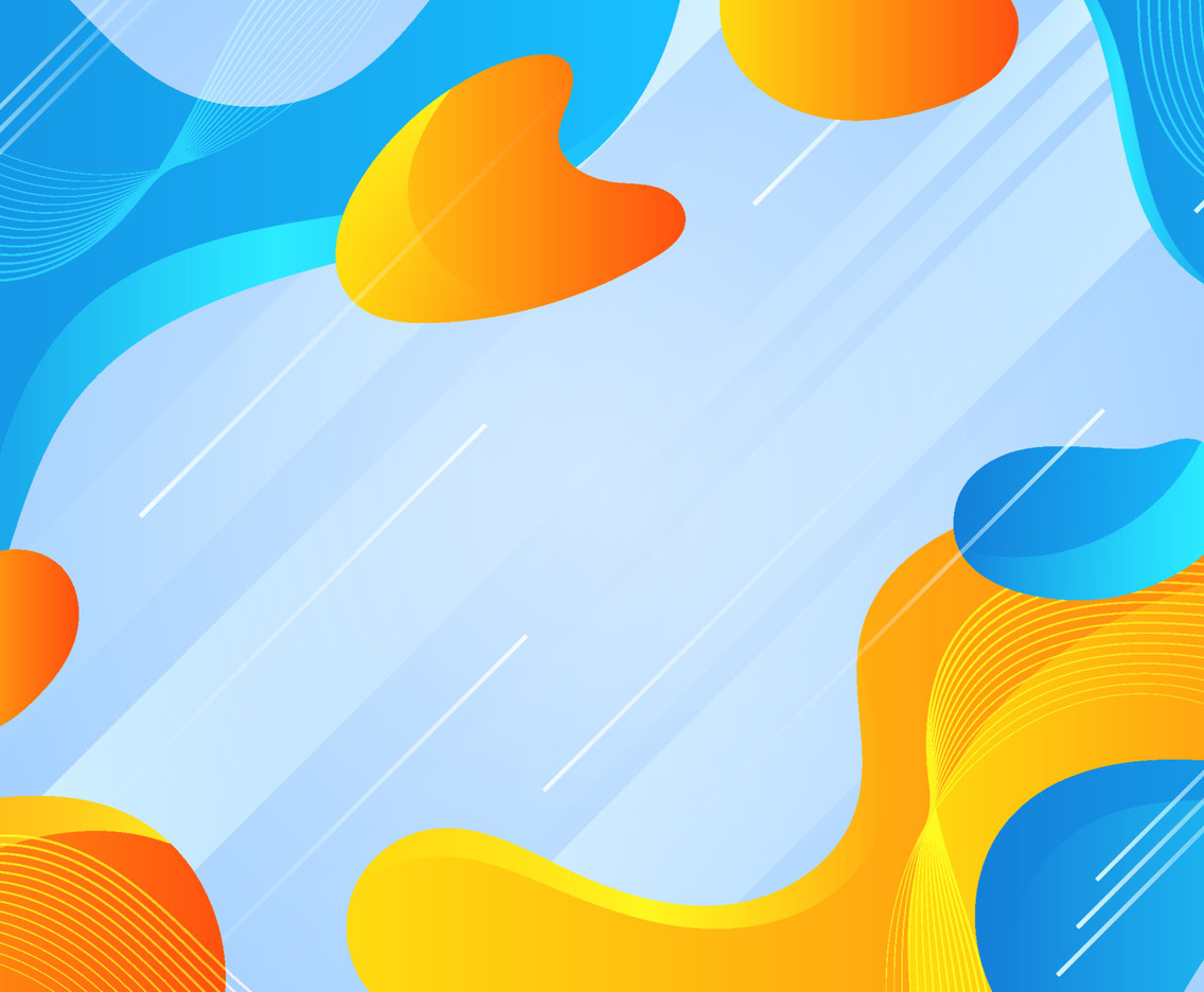 Abstact Fluid Blue Orange Background