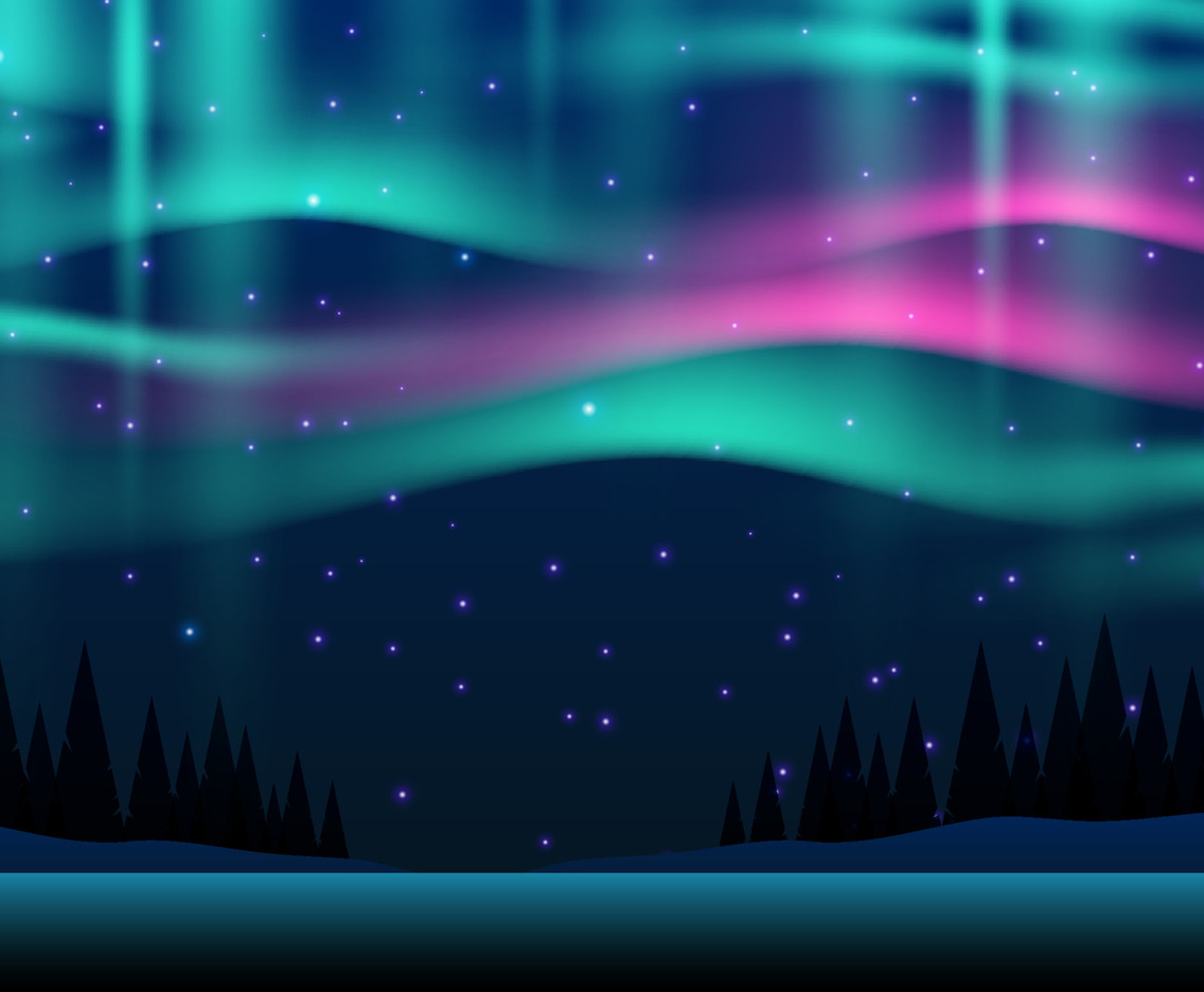 Beautiful Northern Light Background