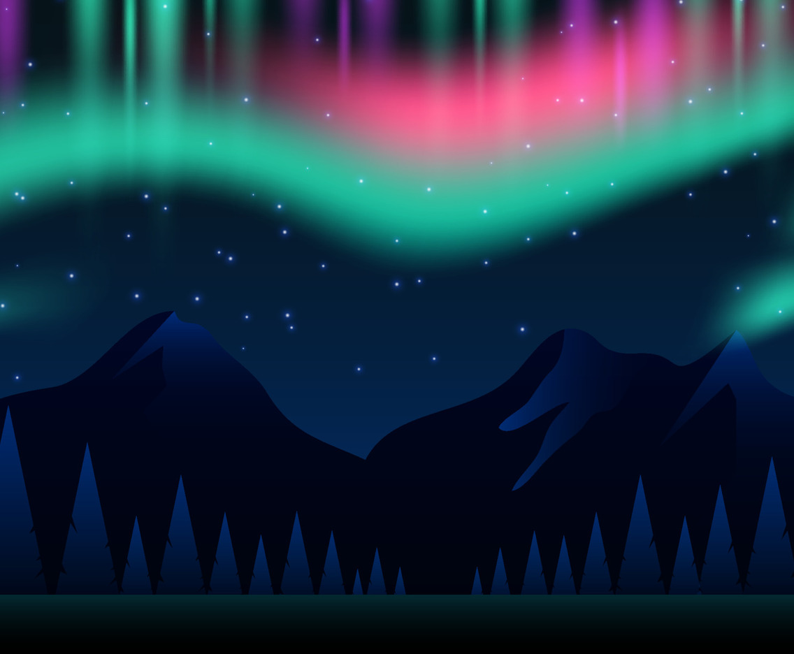 Aurora Borealis Northern Light Background