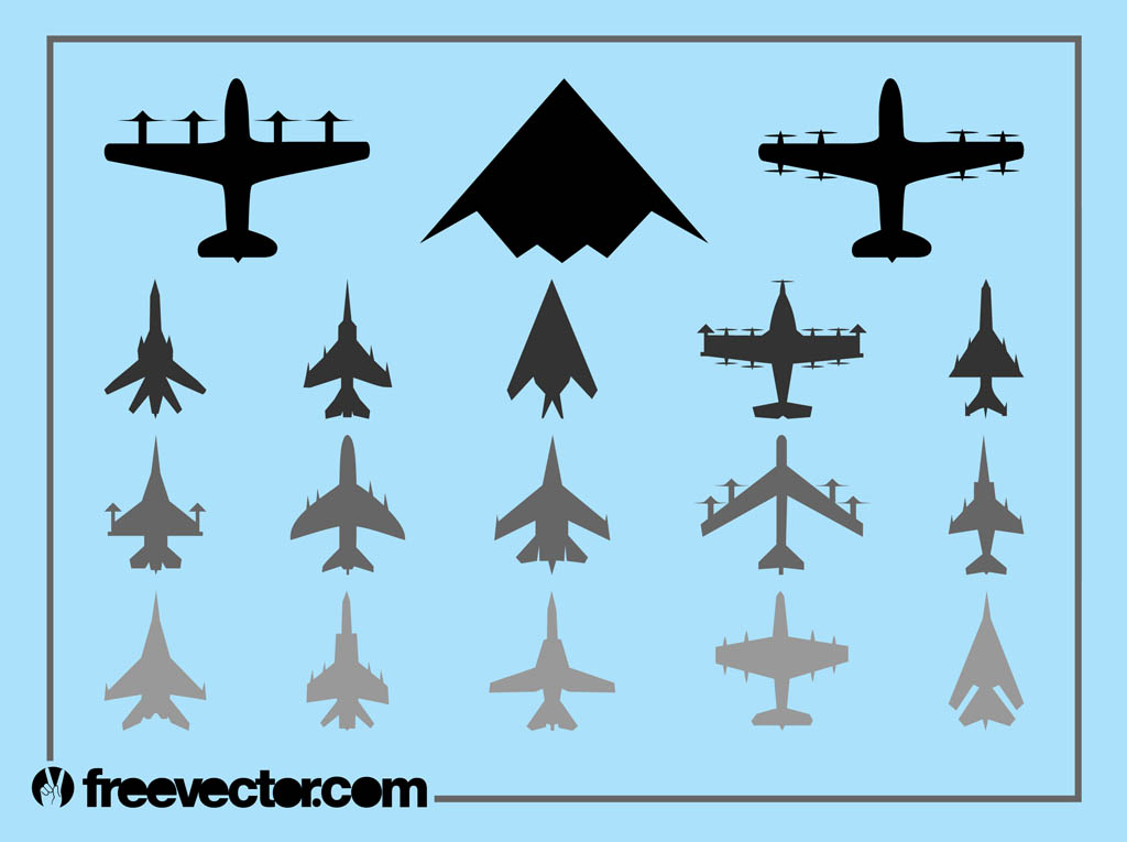 Military Airplanes Set