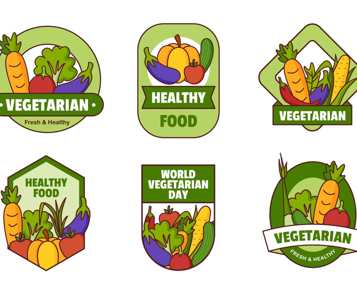 World Vegetarian Badges