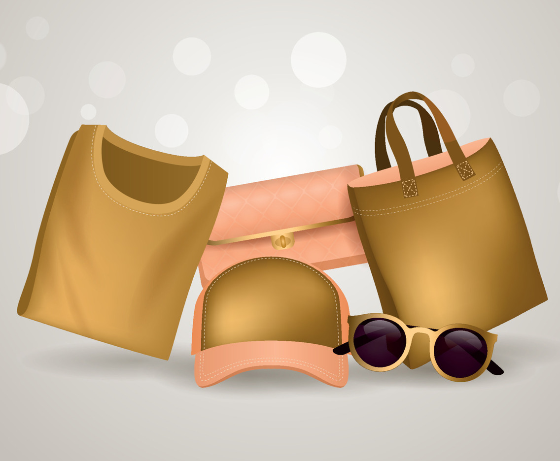 Fashion Mockup With Gold Theme