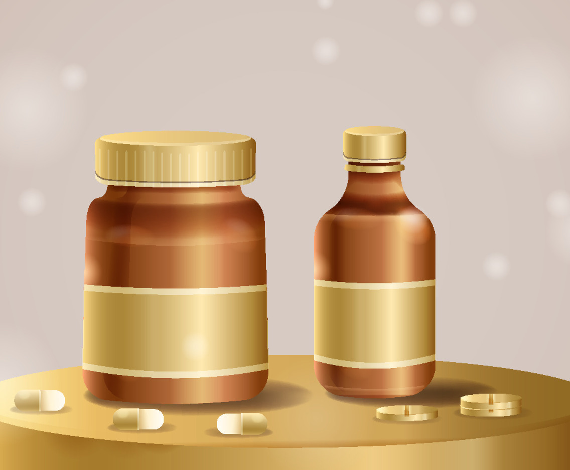 Gold Health Product Mock Up