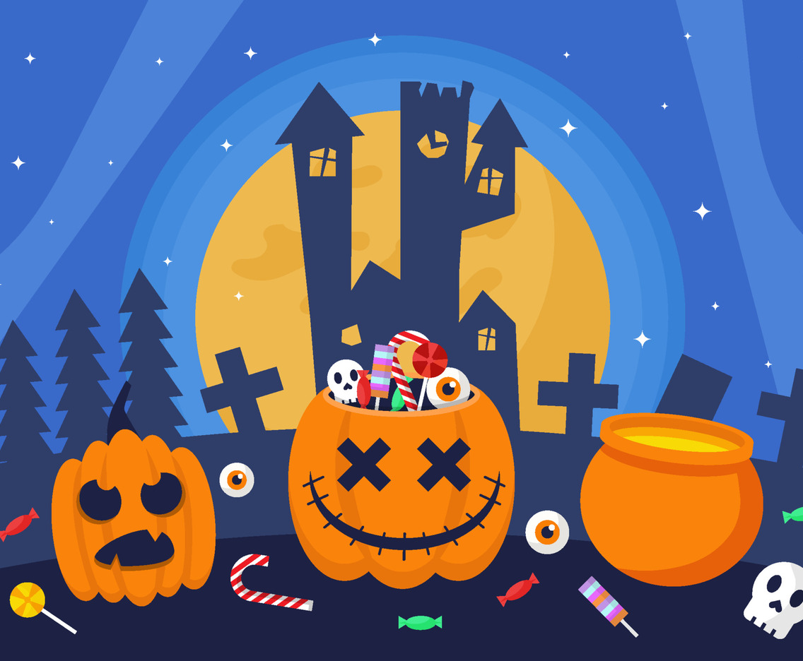 Halloween Trick or Treat Background